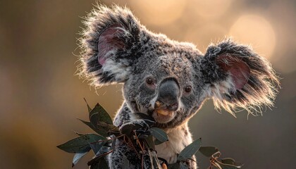 koala in the tree