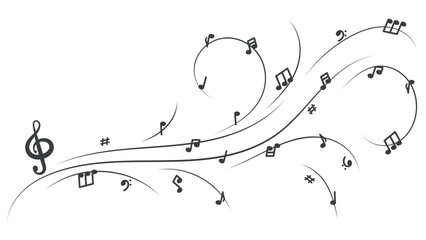 musical notes composition