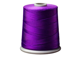 Spool of Purple thread isolated on transparent or white background