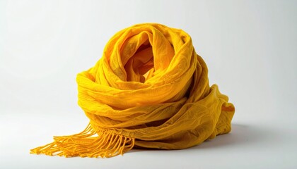 Elegant Yellow Scarf - A Stylish Accessory for Any Occasion.