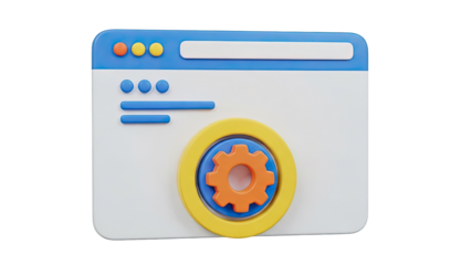 3D Web Browser Settings Icon