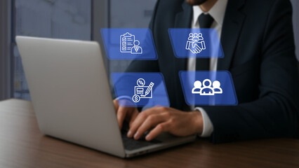 businessman people are analyzing data to plan business strategies and are discussing business ideas.