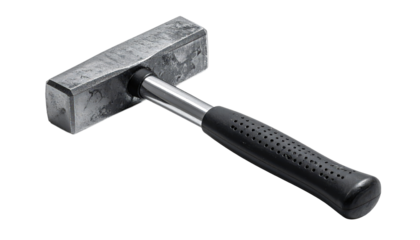 Heavy Duty Sledge Hammer With Black Handle Isolated On Transparent Background For Construction And Demolition Projects