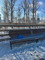 bench in winter