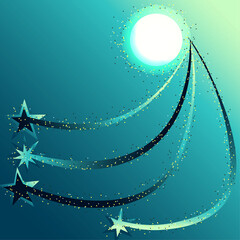 abstract background with stars