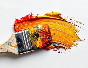 Thick paint brush