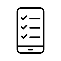 Phone and checklist icon