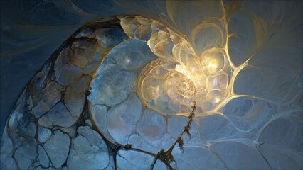 Abstract Fractal Shell Nautilus