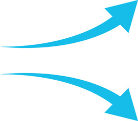 Air flow arrows collection. Wind stream, fresh water direction, conditioner or filter system infographic elements. Vector arrow icons set