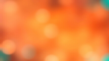 Vibrant orange background with blurred lights and teal accents