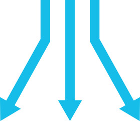Air flow arrows collection. Wind stream, fresh water direction, conditioner or filter system infographic elements. Vector arrow icons set
