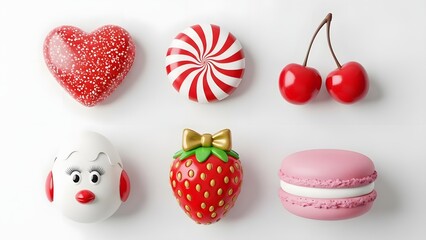 Fototapeta premium Valentine day special sweet treats and desserts for your loved one