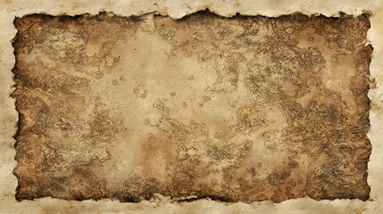 Ancient parchment with detailed map