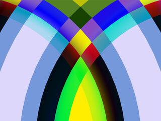 Obraz premium SIMPLE DYNAMIC LINE art design with aesthetic colourful background