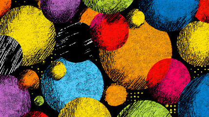 Vibrant circular pattern