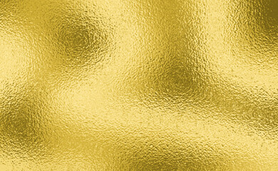 Vector gold foil texture background. Abstract gradient bright and shiny light reflection rough texture surface. Vector illustration for background, backdrop, web, wallpaper, print and design artwork.