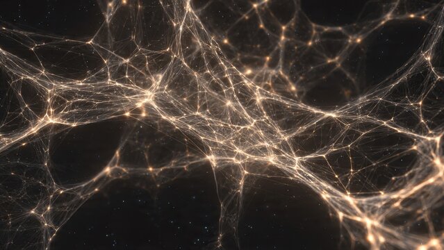 Cosmic web network - Powered by Adobe