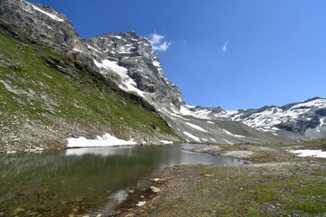 The Matterhorn, a splendid mountain seen while climbing to the Duca degli Abruzzi refuge.