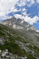 The Matterhorn, a splendid mountain seen while climbing to the Duca degli Abruzzi refuge.