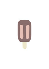 Ice Cream Vector. Food Illustration Design.