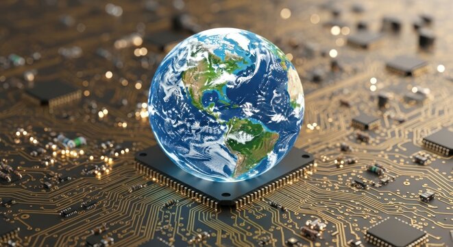 Global Technology and Digital Connectivity Concept. - Powered by Adobe