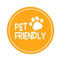 Simple Vector Pet Friendly Label