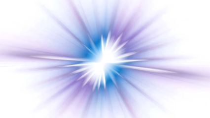 Vibrant light explosion with radiant beams on dark background
