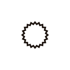 Figure, sticker line geometric simple symbol logo vector