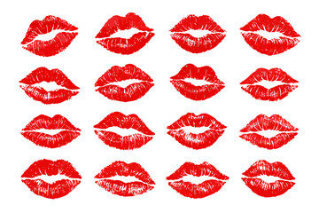 Fototapeta premium lipstick kiss set