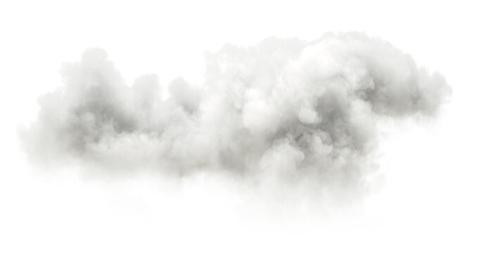 Meteorology serene ozone cloud isolate transparent backgrounds 3d illustrations png