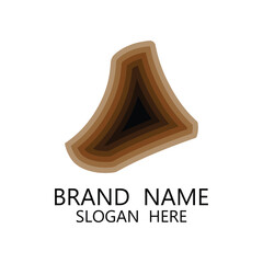 wooden logo. wooden fiber vector icon design.