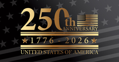 250th anniversary USA Background Logo