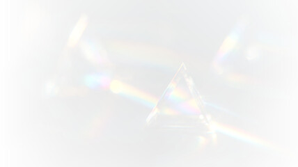Radiant Color Refraction PNG.Rainbow Crystal Light Overlay