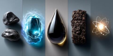 Comparing different energy sources, coal, hydro, oil, biomass, and nuclear power
