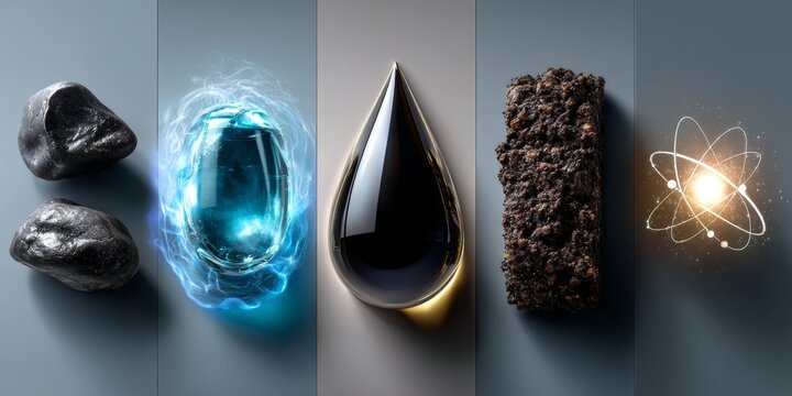 Comparing different energy sources, coal, hydro, oil, biomass, and nuclear power