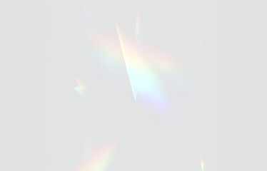 Radiant Crystal Light Effects.Luminous Prism Spectrum Overlay
