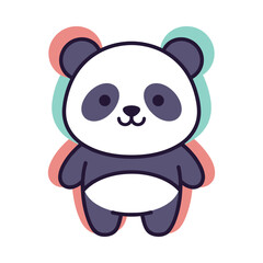 Adorable Cartoon Panda Bear Illustration