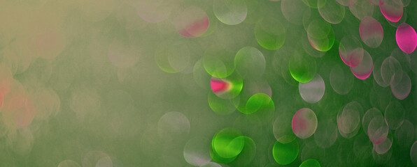 green background with bokeh