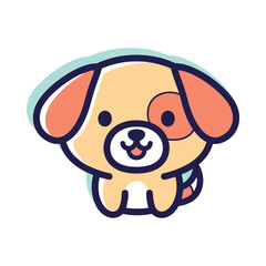Adorable Cartoon Dog Illustration