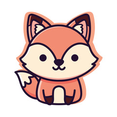 Cute Cartoon Fox Illustration
