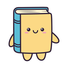 Adorable Cartoon Book Character Illustration