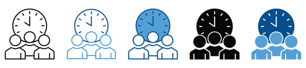 Optimization icon set in multiple styles