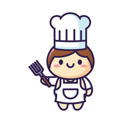 Cartoon Chef Character Illustration