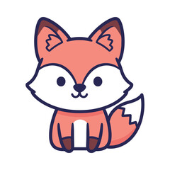 Adorable Cartoon Fox Illustration