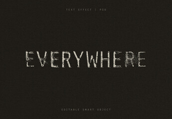 Distressed Grunge Text Effect