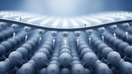 Molecular Lattice with Vertical Arrows