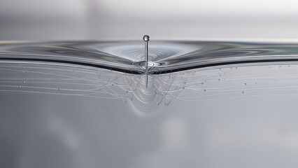 Water Drop Creates Ripple Mill