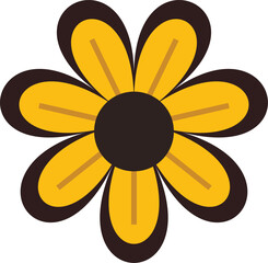 yellow flower isolated on white background