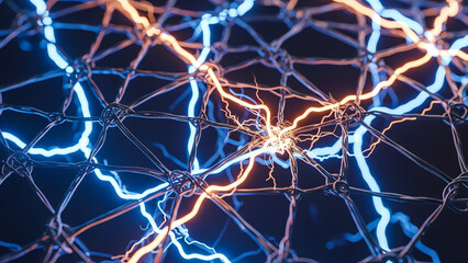 Networks of Glowing Wire Connections