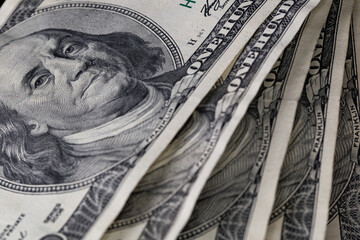 Stack of One Hundred US Dollar Bills